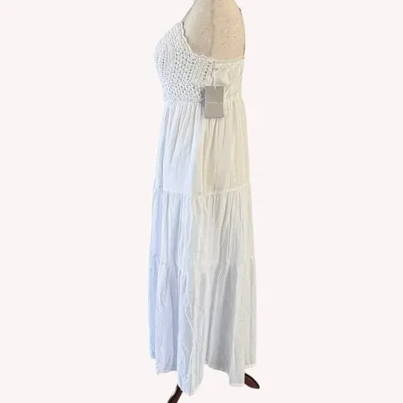 NWT Chelsea•28 Boho Maxi Sundress w/ Crocheted Bodice, Wm's Lg - Picture 5 of 10